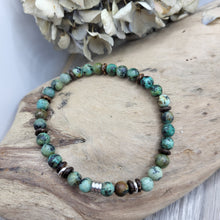 Lade das Bild in den Galerie-Viewer, Armband African Türkis (6mm)