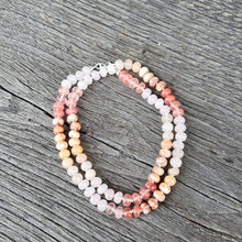 Lade das Bild in den Galerie-Viewer, Kurze Halskette Rosenquarz, Aventurin, Quarz, Jaspis (6mm)