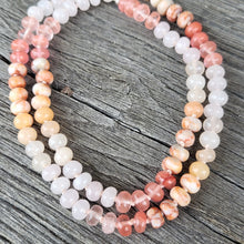 Lade das Bild in den Galerie-Viewer, Kurze Halskette Rosenquarz, Aventurin, Quarz, Jaspis (6mm)