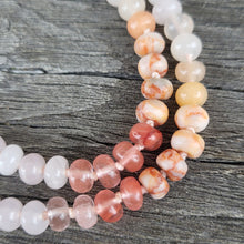 Lade das Bild in den Galerie-Viewer, Kurze Halskette Rosenquarz, Aventurin, Quarz, Jaspis (6mm)