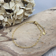 Lade das Bild in den Galerie-Viewer, Armband Edelstahl vergoldet