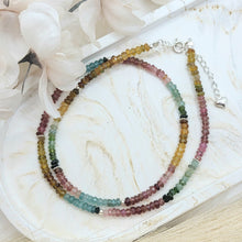 Lade das Bild in den Galerie-Viewer, Kurze Halskette Turmalin (3.8mm)