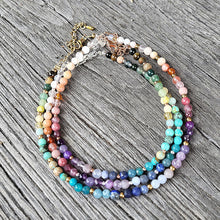 Lade das Bild in den Galerie-Viewer, Fusskette *Rainbow* silber