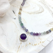 Lade das Bild in den Galerie-Viewer, Halskette Fluorit