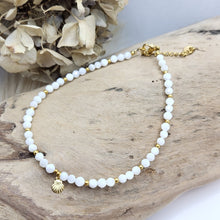 Lade das Bild in den Galerie-Viewer, Fusskette Perlmutt vergoldet