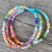Lade das Bild in den Galerie-Viewer, Armband *Rainbow* (4mm) vergoldet