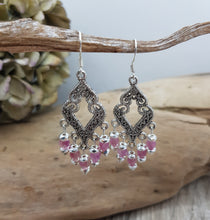 Lade das Bild in den Galerie-Viewer, Ohrhänger Oriental Fuchsia Turmalin