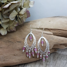 Lade das Bild in den Galerie-Viewer, Ohrhänger Waterdrop Fuchsia Turmalin