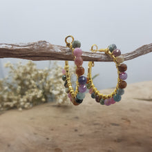 Lade das Bild in den Galerie-Viewer, Creolen Turmalin