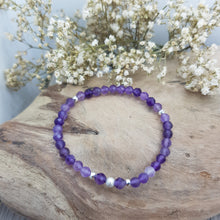 Lade das Bild in den Galerie-Viewer, Armband fac. Amethyst (4mm)
