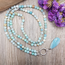Lade das Bild in den Galerie-Viewer, Lange Halskette Amazonit