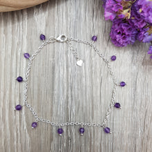 Lade das Bild in den Galerie-Viewer, Fusskette Amethyst