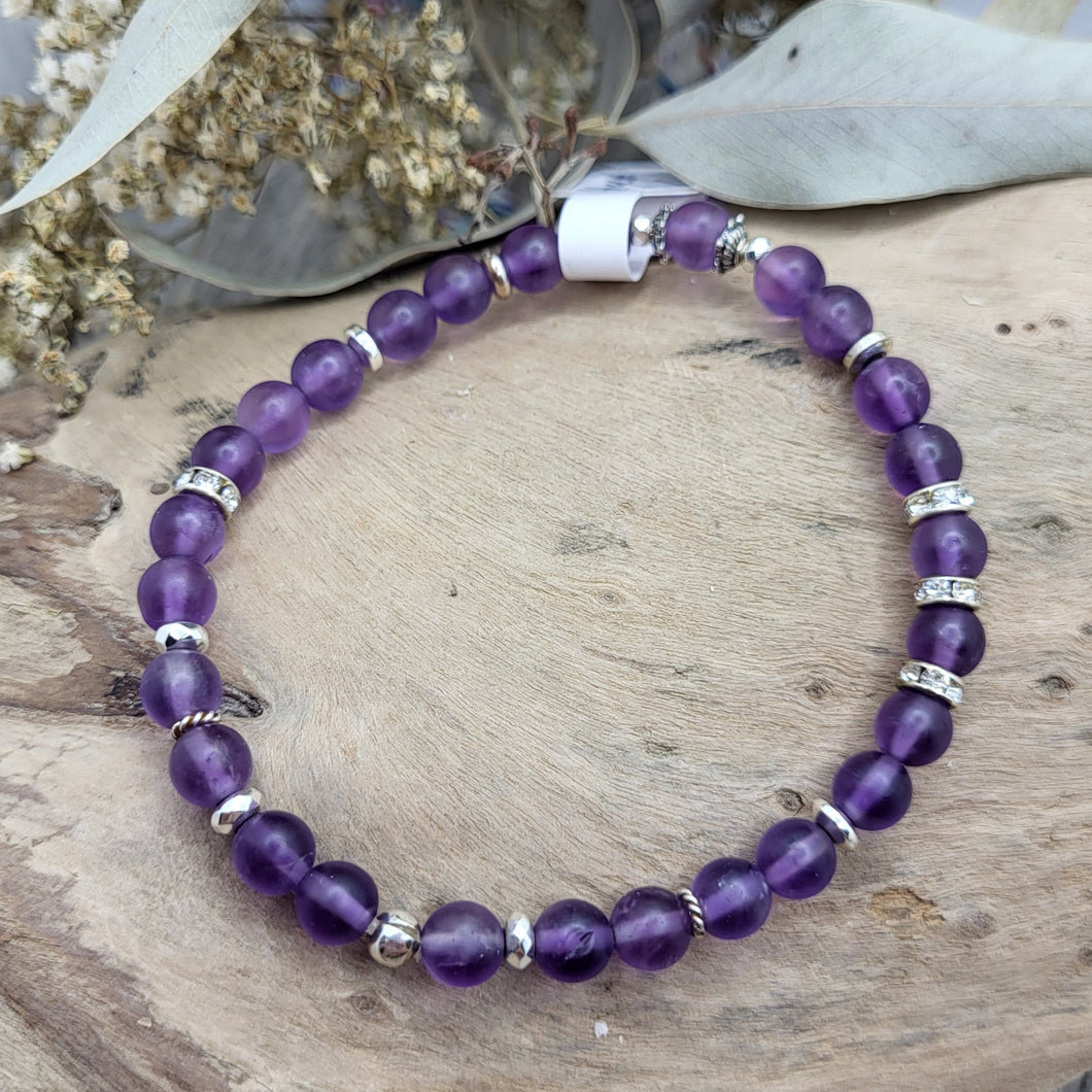 Armband Amethyst Gr. M (6mm)