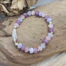 Lade das Bild in den Galerie-Viewer, Armband Amethyst/ Aquamarin/ Rosenquarz (8mm) GR.S

