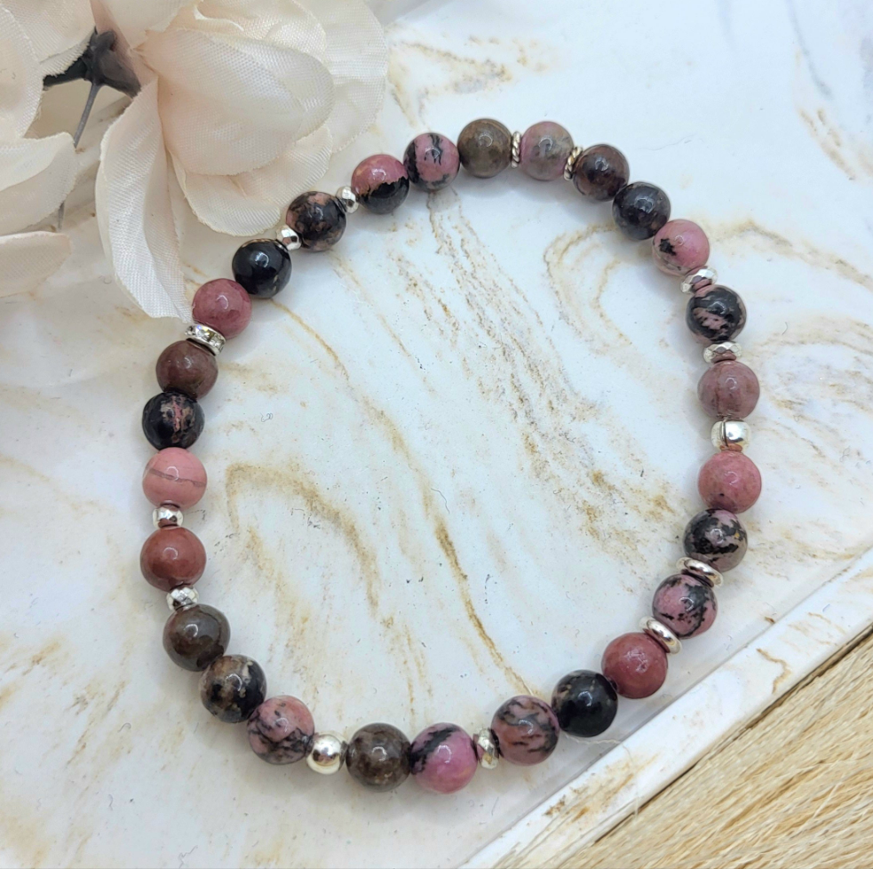 Armband Rhodonit (6mm)