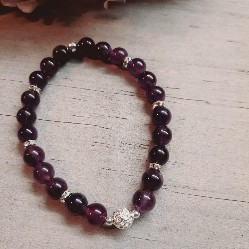 Armband Amethyst (8mm)