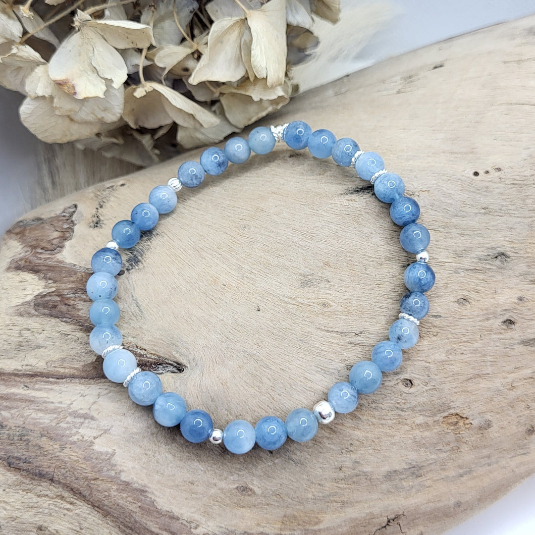 Armband Aquamarin (5mm)