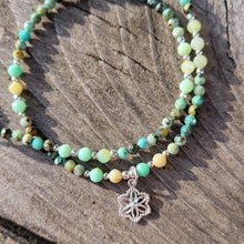 Lade das Bild in den Galerie-Viewer, Kurze Halskette Türkis/ Chrysopras
