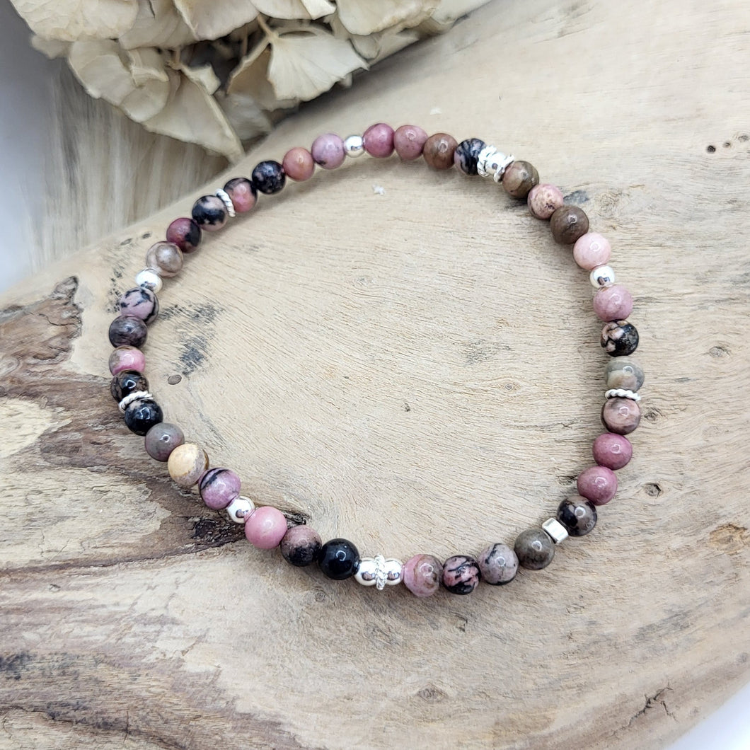 Armband Rhodonit (4mm)