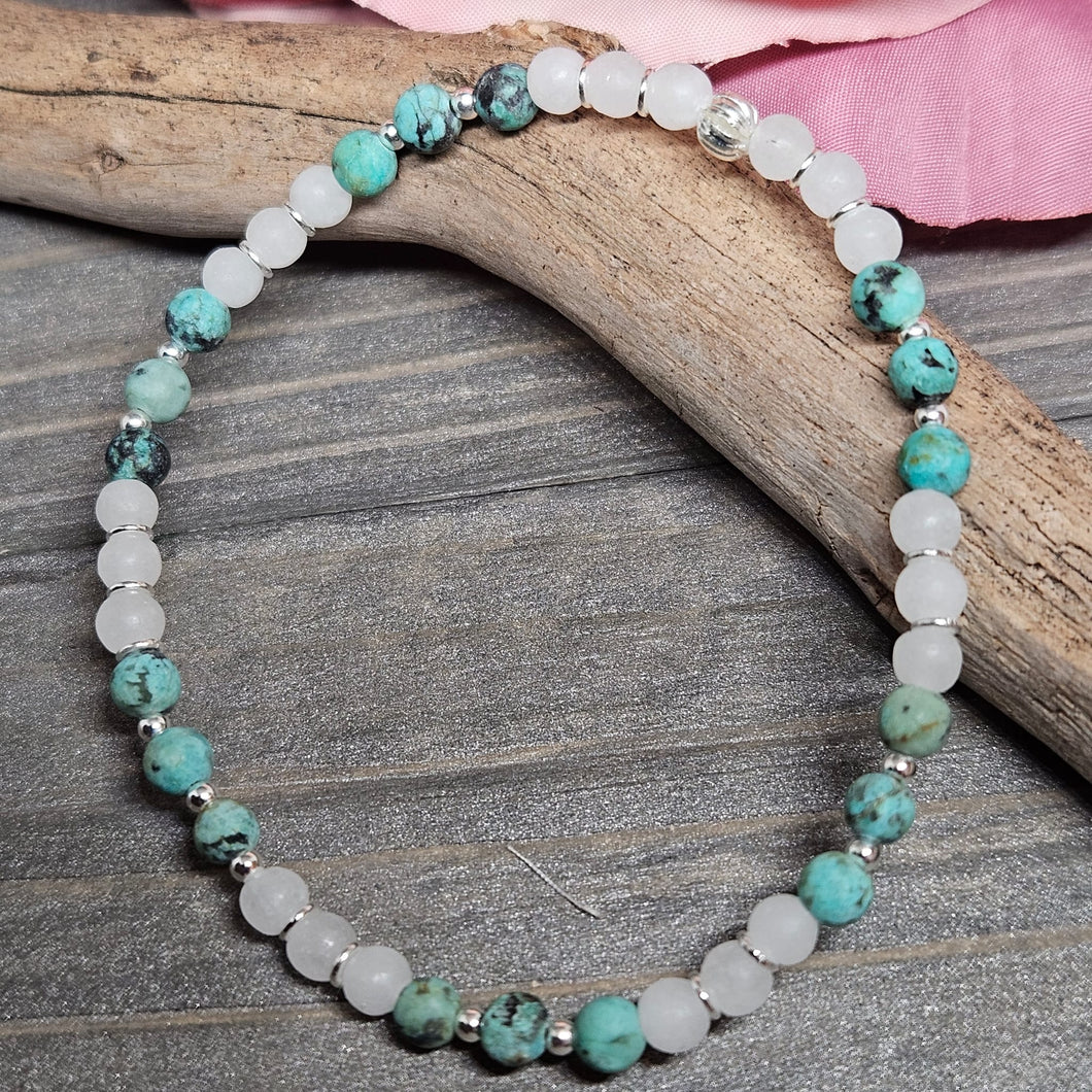 Armband Türkis / Baryt (4mm)