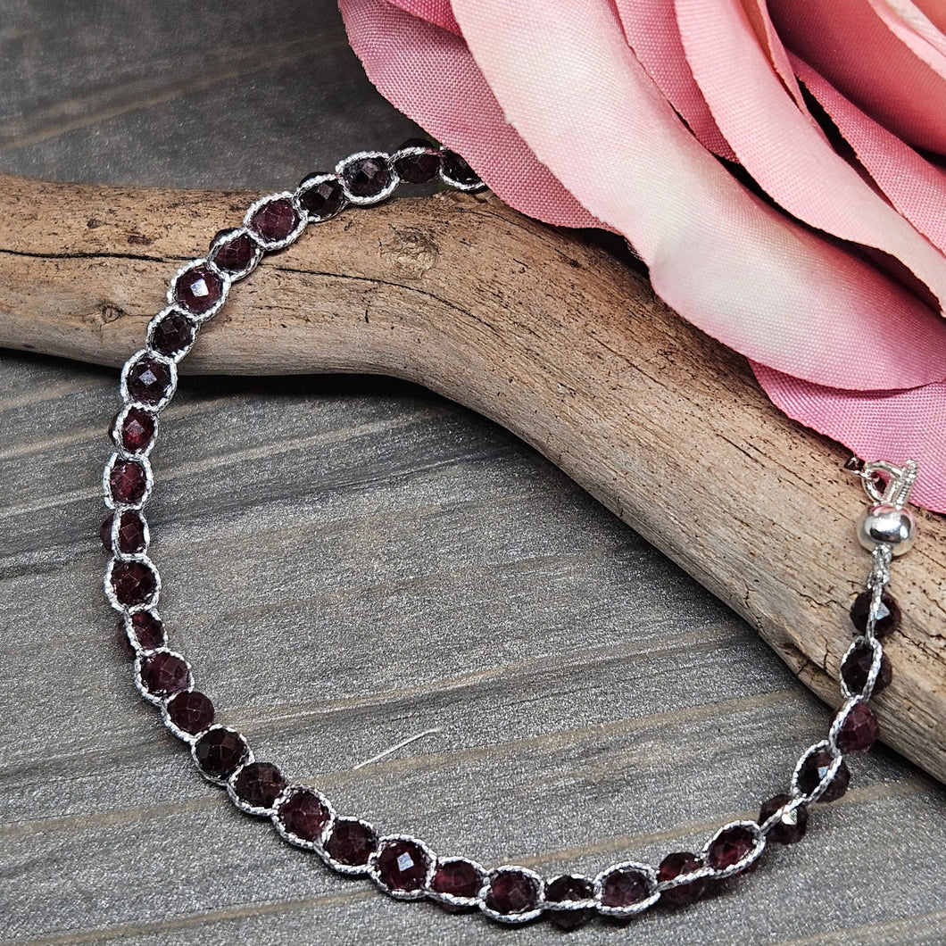 Armband Granat (4mm)