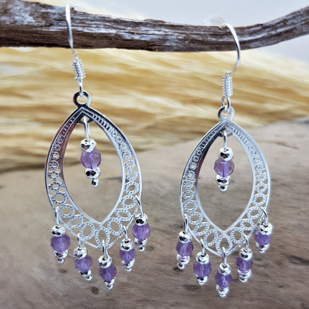 Ohrhänger Waterdrop Amethyst